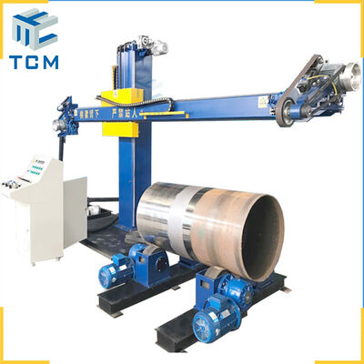 Stainless Steel shell and dish end polishing grinding machine automatic Polishing machine